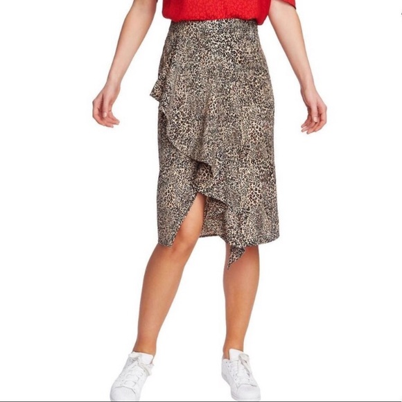 1. State Leopard Print Skirt - Picture 7 of 7